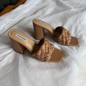 Steve Madden Leilani Block Heels – Tan, Size 10M